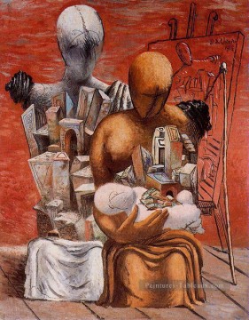  1926 - le peintre s famille 1926 Giorgio de Chirico surréalisme métaphysique